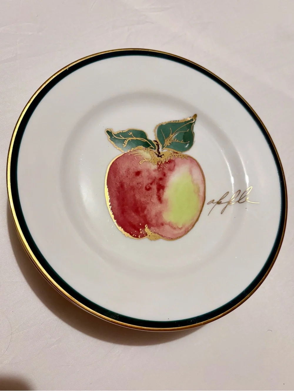 Crate and Barrel Fruit Themed Dessert Plates